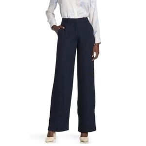 Equipment Women's Arwen Flowy Trouser True Black Wide Leg Career Pants